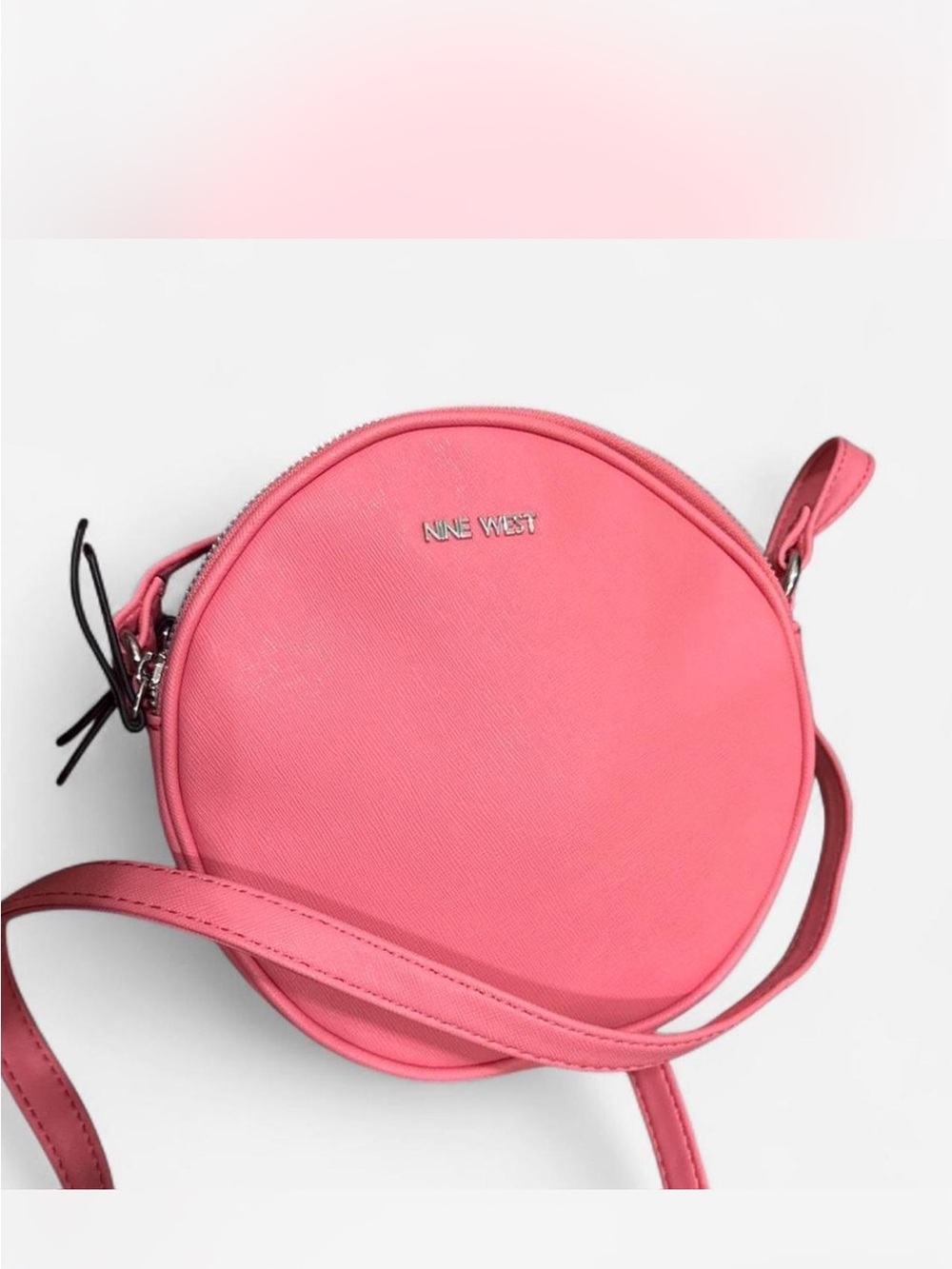 Nine West Coral Pink Round Crossbody Bag